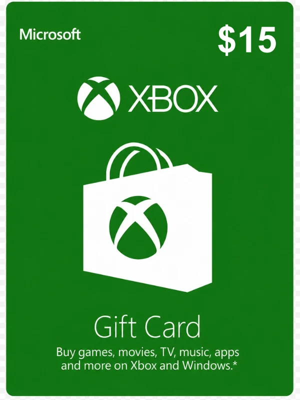 Xbox 15 USD