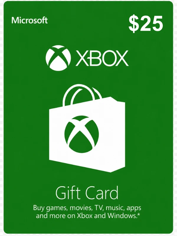 Xbox 25 USD